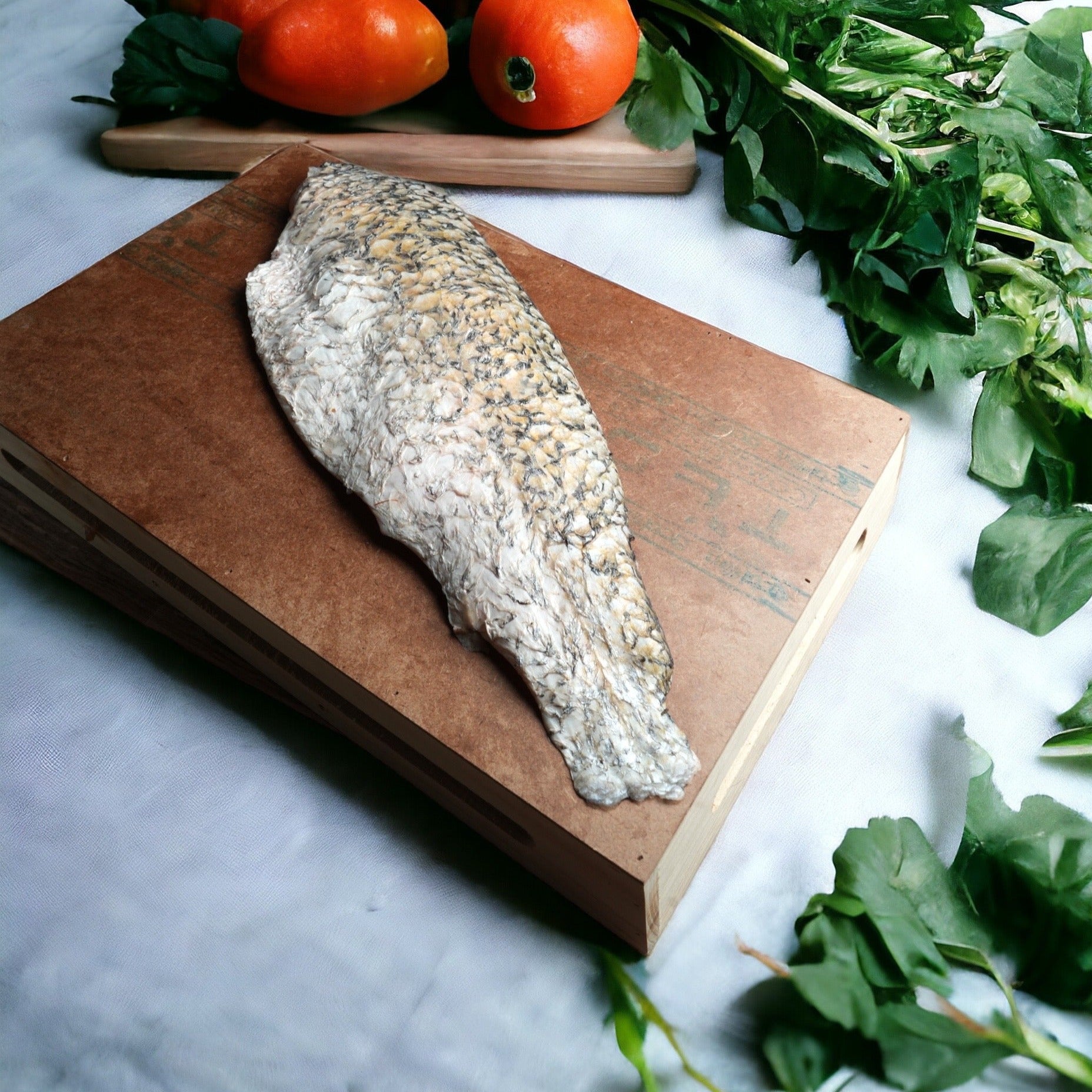 Chonak/Seabass Fish Skin Fillet Cut | Goan Barramundi Skin Fillet ...